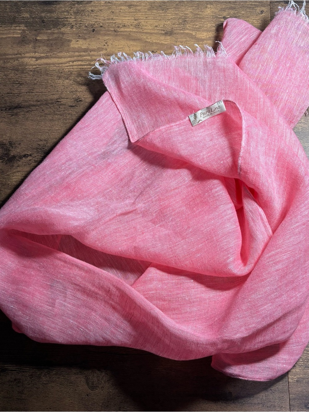 Puro Lina linen wrap/scarf - made in Italy…pristine!